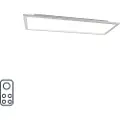 QAZQA Taklampe i stål 80 cm inkl. LED med fjernkontroll - Live