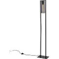 QAZQA Moderne gulvlampe sort - Balenco Wazo