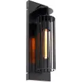 QAZQA Moderne vegglampe svart - Balenco Wazo