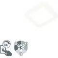 QAZQA Taklampe hvit 17 cm inkl. LED 3-trinns dimmbar IP44 - Steve