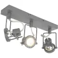 QAZQA Industrielt spotlight antrasitt 3-lys roterbart og tiltbart - Suplux