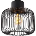 QAZQA Design taklampe sort - Baya