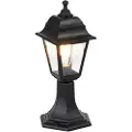 QAZQA Klassisk utelys stolpe svart 44 cm IP44 - Capital