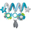 Canpol Babies Babies Interactive Crib/pram Zig Zag 68/063_blu Baby Leketøy