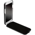 Krusell SlimCover - Beskyttende deksel for mobiltelefon - lær - svart - for Samsung Galaxy S III