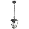 Signify myGarden Creek-taklampe, 60 W, E27, ingen pære, Hengende lys, Sort, Aluminium, IP44, Hage, Terrasse, II