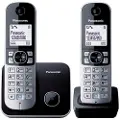 Panasonic KX-TG6812, DECT telefon, Høyttalertelefon, 120 oppføringer, Ringe-ID, Sort, Sølv