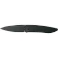We Knife Black Void Opus foldekniv, black ti with black G10 inlay