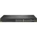 HP HPE Aruba 6300F - Switch - L3 - Styrt - 24 x 10/100/1000 (PoE+) + 4 x 50 Gigabit Ethernet SFP56 - front til bakside-luftflyt - rackmonterbar - PoE+ - TAA-samsvar