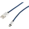 S/CONN 14-50020, 0,9 m, USB A, Micro-USB B, USB 2.0, 0,48 Gbit/s, Blå