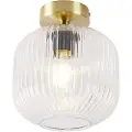 QAZQA Art Deco taklampe messing - Karel
