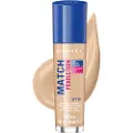 Rimmel London Match Perfection Liquid Foundation, Long-lasting Hydrating Formula with Smart-tone Technology and SPF 20 Formula, 100 Ivory, 30 ml