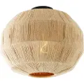 QAZQA Oriental taklampe sort med tau - Riki