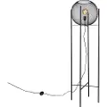QAZQA Moderne gulvlampe svart - Mesh Ball
