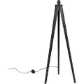 QAZQA Rustikk gulvlampe stativ sort - Tripod Classic