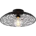 QAZQA Oriental taklampe sort 40 cm - Glan