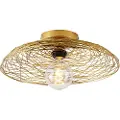 QAZQA Oriental taklampe gull 40 cm - Glan