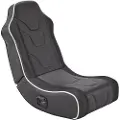 X Rocker Chimera RGB 2.0 Floor Rocker spillgulvstol for barn og tenåringer med lydsystem og RGB-belysning - svart