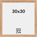 Walther design EF330E, Enkel bilderamme, MDF, Eik, Vegg, 18 x 18 cm, firkant