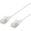 Deltaco - Koblingskabel - RJ-45 (hann) til RJ-45 (hann) - 1 m - U/FTP - CAT 6a - halogenfri, formstøpt, uten hindringer - hvit