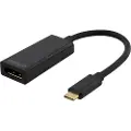 Deltaco USBC-DP - Ekstern videoadapter - USB-C 3.1 - DisplayPort - svart