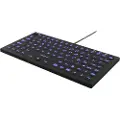 Deltaco Mini Silicone Keyboard Black (Nordic) - Tastatur - Nordisk - Svart