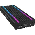 Icy Box IB-1824ML-C31 - Drevkabinett - M.2 - M.2 NVMe Card - USB 3.2 (Gen 2) - svart