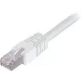 Deltaco - Koblingskabel - RJ-45 (hann) til RJ-45 (hann) - 25 m - foliebelagt uskjermet tvinnet kabelpar (F/UTP) - CAT 6 - formstøpt - hvit
