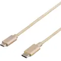Deltaco Prime USBC-1250 - USB-kabel - 24 pin USB-C (hann) til Micro-USB type B (hann) - USB 2.0 - 1 m - gull