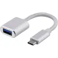 Deltaco - USB-C adapter - 24 pin USB-C to USB Type A - 10 cm