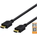 Deltaco HDMI-kabel, v1.4+Ethernet, 19-pin ha-ha, 1080p, 1m