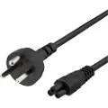 Deltaco - Strømkabel - DK 2-5A (hann) til IEC 60320 C5 - 250 V - 2.5 A - 2 m - svart - Danmark
