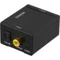 Deltaco DG-AN - SPDIF-til-analog-lydkonverter - svart