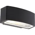 QAZQA Moderne vegglampe sort IP44 - Latina