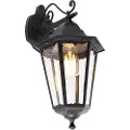 QAZQA Klassisk utendørs vegglampe sort IP44 - Havana Down