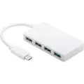 Goobay USB-C Multiport Adapter - Hub - 4 x SuperSpeed USB 3.0 - stasjonær