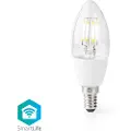 Nedis - LED-lyspære - form: C37 - klar finish - E14 - 5 W - klasse G - hvitt lys