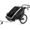 Thule Chariot Lite 2 2-i-1 multifunksjonell sykkelhenger for to barn | Agave