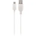 MaXlife ladekabel med USB-C - 3 meter, 2A - Hvit
