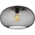 QAZQA Moderne taklampe svart 45 cm - Mesh Ball