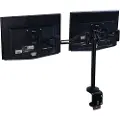Fellowes Professional Series Depth Adjustable Dual Monitor Arm - Monteringssett - justerbar arm - for 2 skjermer - jern - svart - skrivebordsmonterbar