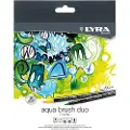 Lyra Aqua Brush Duo Markørboks Med 24 Farger