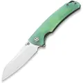 Bestech Texel - Stonewash + Satin - G10 foldekniv, jade