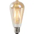 LUEDD E27 LED-pære ST64 gull med skumringssensor 4W 400 lm 2200K