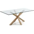 Kave Home Kave HomeSpisebord med treeffekt Argo 200 cmTransparentSpisebordFra Homeroom