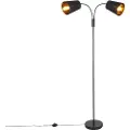 QAZQA Moderne gulvlampe svart 2-lys - Carmen