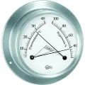 Barigo Rustfritt Stål Sateng Termo-hygrometer 85 Mm