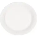 Abena Paptallerken, ABENA Gastro, Ø23cm, hvid, pap - (5 stk.)