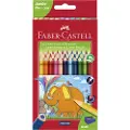 Faber-Castell Jumbo Triangular colour pencils wallet of 24