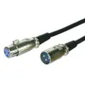 Microconnect - Lydforlengelseskabel - XLR3 hunn til XLR3 hann - 1 m